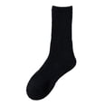 thumbnail image 6 of qelini Thick Crew Socks for Women Plus Size Warm Cozy Mid Calf Socks Fall Winter Floor Socks Solid Color Socks, 6 of 8