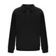 thumbnail image 5 of pstuiky camisa de manga larga para hombre, Blusas casuales de color liso con cuello plegable y cremallera para hombre, de manga larga camisetas de hombre m, 5 of 6