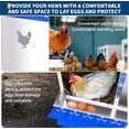 thumbnail image 4 of Poulailler à 6 Trous avec Ventilation, Nichoir en Acier Galvanisé pour Poules et Canards, 4 of 7