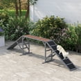 thumbnail image 2 of PawHut Dog Agility Equipment Ramp with Safety Bar, Non-slip Surface, Grey, 2 of 10