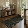 thumbnail image 6 of Lahome Floral Kitchen Runner Rug 2'x6', Washable Runners for Hallways Non Slip Green Soft Bathroom Carpet Runner, Boho Ultra Thin Botanical Runner for Laundry Room Entryway, Green, 6 of 12