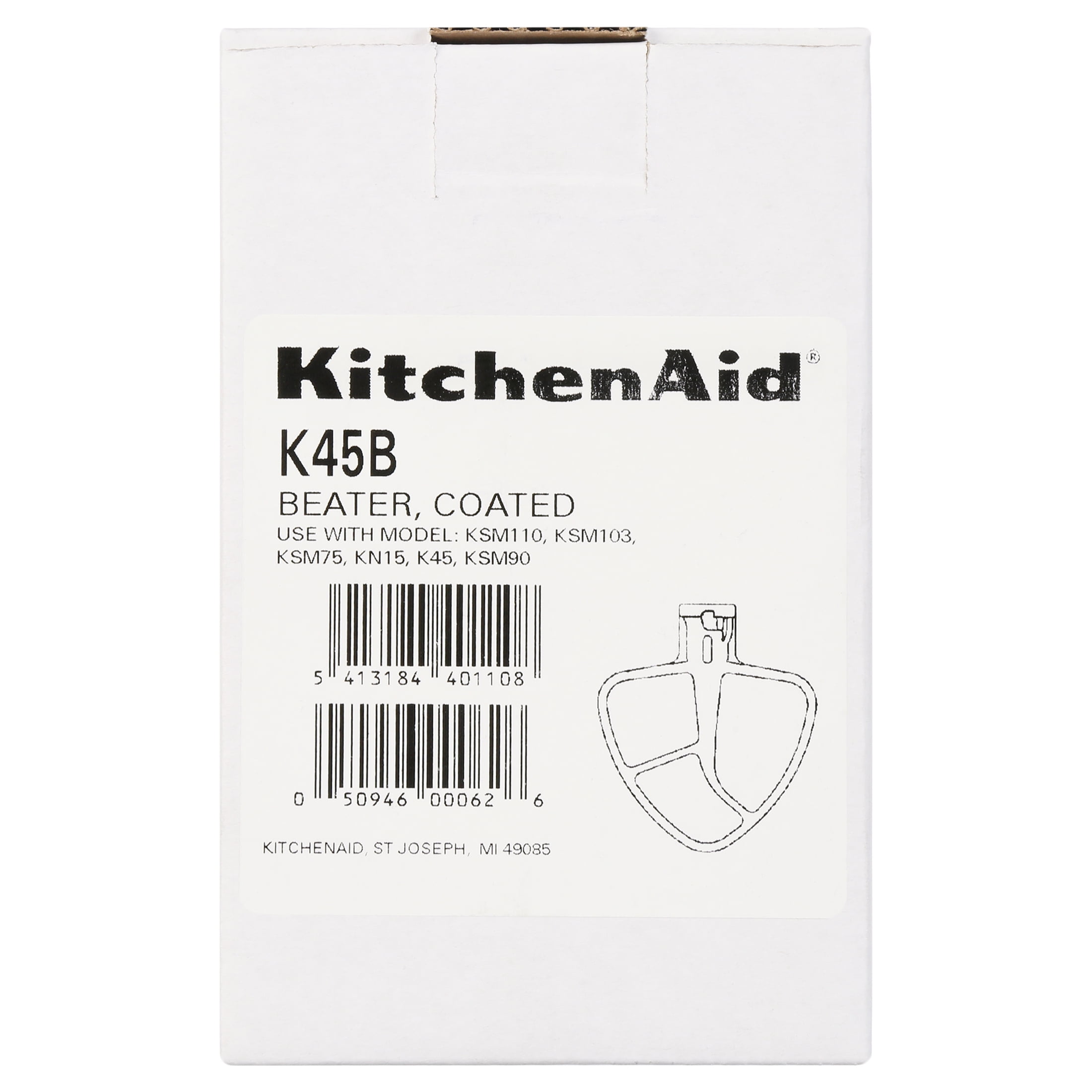 Stand mixer flat beater attachment 5K452B, KitchenAid 