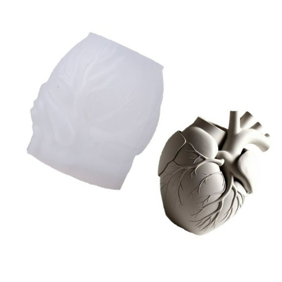 Heart Shape Silicone Molds Suitable for Resin Crafts Embossed Planter Jewelry Making Multipurpose Holiday Decoration