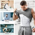 thumbnail image 7 of Pop Closets Compression Shirt for Men Slimming Undershirt Body Shaper Tank Top for Gynomastica Sleeveless Shapewear Vest for Gym Fitness Outdoor, 7 of 7
