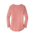 thumbnail image 4 of District Women's Perfect Tri Long Sleeve Tunic Tee Dt132l - Blush Frost - 3XL, 4 of 4