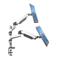 thumbnail image 1 of SHOPPINGALL Support de Moniteur Double avec Ressort à Gaz à Hauteur Réglable, Support de Moniteur à Double Bras avec 2 Bras Pivotants pour 15–32, 1 of 9
