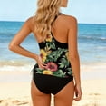 thumbnail image 5 of Jsaierl Two Piece Tankini Bathing Suits for Women T-Back Blouson Swim Tops with Shorts Swimsuits Sporty Swimwear, 5 of 6