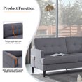 thumbnail image 4 of Medgthi 71" Loveseat, Modern Design Couch Soft Linen Upholstery Loveseat Sofa for Compact Living Space, Apartment, Dorm, 4 of 7