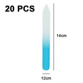 thumbnail image 2 of Set of 20 Professional Crystal Glass Nail Files Manicure Gradient Rainbow Color for Nail polishing, 2 of 5