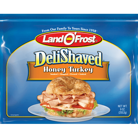 Land O'Frost Deli Shaved Honey Turkey, 9 Oz.