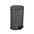 thumbnail image 3 of Hometrends 12 Litre Stainless Steel Pedal Bin, Black, Bathroom Waste Basket, 3 of 6