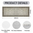 thumbnail image 3 of Washable Kitchen Runner Rug 60" x 22", Non-Slip Soft Low Profile Kitchen Rug, Farmhouse Distressed Floral Oriental Rug for Kitchen, Hallway & Laundry Room, 3 of 6