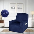 thumbnail image 2 of Labymos Housse de Fauteuil Inclinable Extensible Imperméable en 4 Pcs, Housse de Chaise en Suède, Maison Chambre Salon, 2 of 8