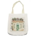 thumbnail image 1 of Watercolor Tote Bag, Painting of a Traditional Old Architecture in Prague in the Czech Republic, Cloth Linen Reusable Bag for Shopping Books Beach and More, 16.5" X 14", Cream, by Ambesonne, 1 of 2