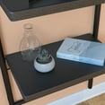 thumbnail image 6 of Sauder Black 3-Tier Leaning Bookshelf, Black Finish, 6 of 10