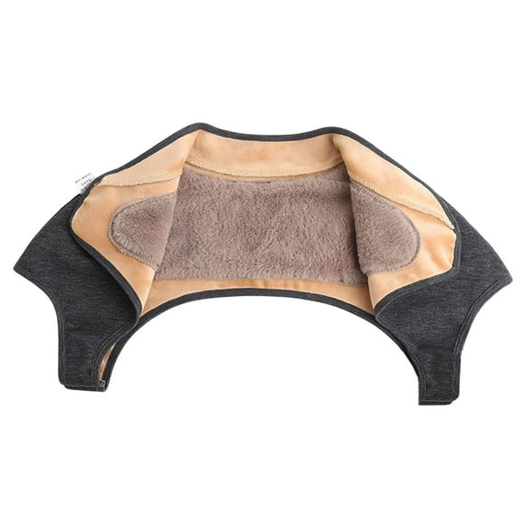 Funda de hombro a prueba de frío, collar falso, soporte de hombro cálido, protector de hombro L