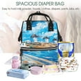 thumbnail image 5 of Gaeub Greek Island Windmills Painting Print Mummy Diaper Bag Backpack,Durable Maternity Baby Nappy Casual Shoulder Bags,Travel Hiking Outdoor Pack, 5 of 6