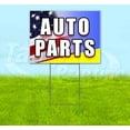 thumbnail image 1 of Auto Parts (18" x 24") Yard Sign, Includes Metal Step Stake, 1 of 6