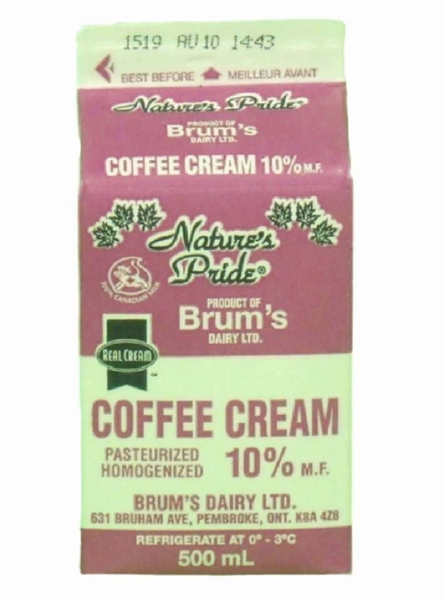 Crème à café à 10 % M.G. de Brum's