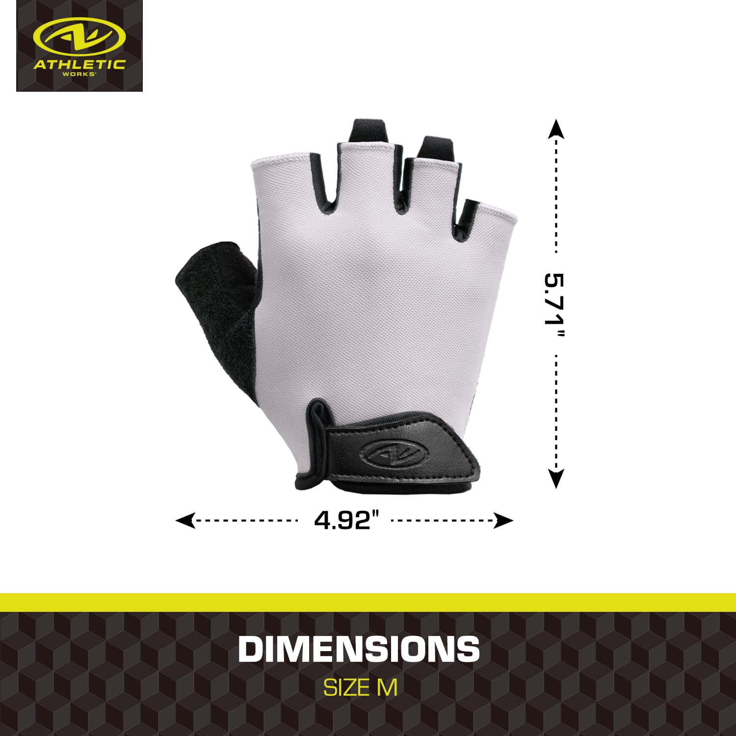 Athletic Works Women's Fitness Gloves with Breathable Mesh and Padded Palm