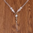 thumbnail image 3 of Pearl Long Neck Strap Lanyard Necklace For Cell Phone ID PSP MP3 Keys (Random Bottom Beads Color), 3 of 7