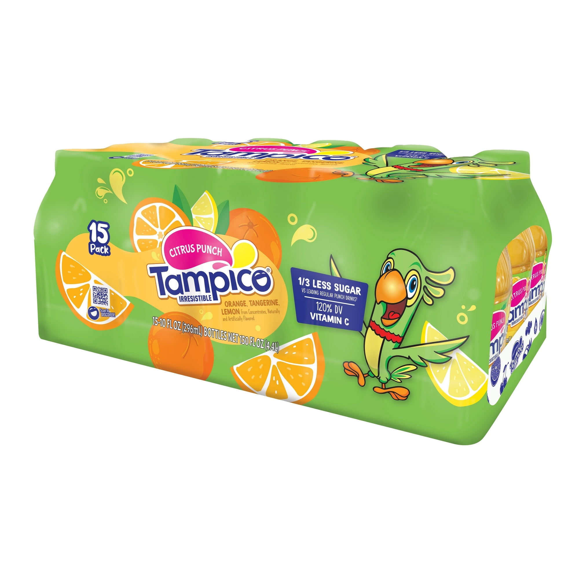 Tampico Citrus Punch Orange Tangerine Lemon Juice Drink 10 fl oz 15 Pack