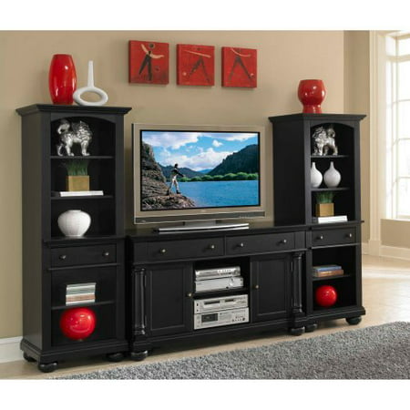 St Croix 3pc Entertainment Tv Stand And Two Pier Audio Cabinets