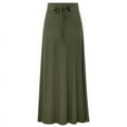 thumbnail image 4 of Plus Size Women's Fashionable Knitted Midi-Skirt High Waist Elastic A-Line Skirt L-6XL, 4 of 4