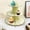 Yellow, variant on 3 Tier Paper Foil Cake Stand, Decorative Dessert Stand for Birthday Party Anniversary, Disposable Cake Stand for Events, Children Adult Celebration Serving Stand