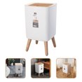 thumbnail image 6 of Baluue Compact Plastic Waste Bin with Press Lid, Kitchen and Bathroom Trash Can, Space-Saving Sturdy Design, 6 of 8