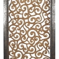 thumbnail image 6 of DecMode Traditional Wood Carved Vine Scroll Design with Brown Finish, 24"W x 51"H, 6 of 15