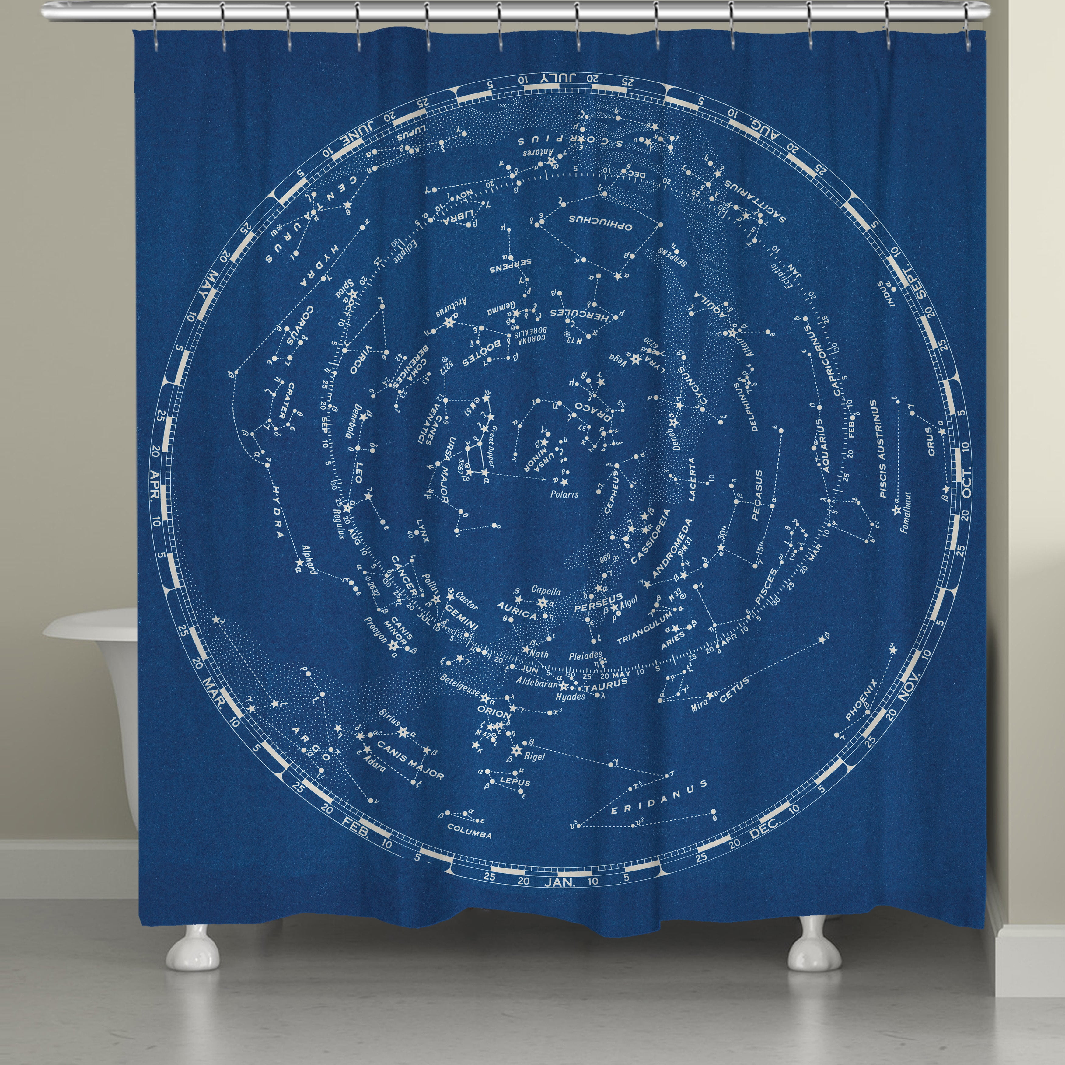 Laural Home Night Constellations Shower Curtain 71 Inch X 74 Laural Home Night Constellations Shower Curtain 71 Inch X 74 Com