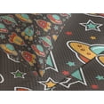 thumbnail image 4 of Ambesonne Space Quilted Bedspread Set 3 Pcs, Outer Space Elements, Queen Size, Multicolor, 4 of 5