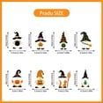 thumbnail image 2 of NAOJIE 8 Pcs Halloween Paper Hanging Ornaments Halloween Tree Decorations Colorful Cutouts with Ropes Hanging Signs Pendant for Home Tree Party Indoor Decorations(Dwarf Style), 2 of 3