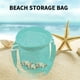 thumbnail image 4 of Bolsa de playa de malla para juguetes infantiles | Cubo de almacenamiento portátil para arena y drenaje de agua | Organizador de playa para exteriores para conchas y juguetes, 4 of 7