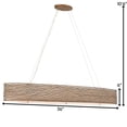 thumbnail image 2 of 247N06HO Varaluz Lighting Flow - Six Light Linear Pendant, 2 of 9