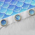 thumbnail image 4 of Feelyou Ombre Sparkle Mermaid Curtains Pack of 2 (42x84 Each) for Girls, Gradient Star Ocean Wildlife Curtains Blackout, Blue Purple, 4 of 6