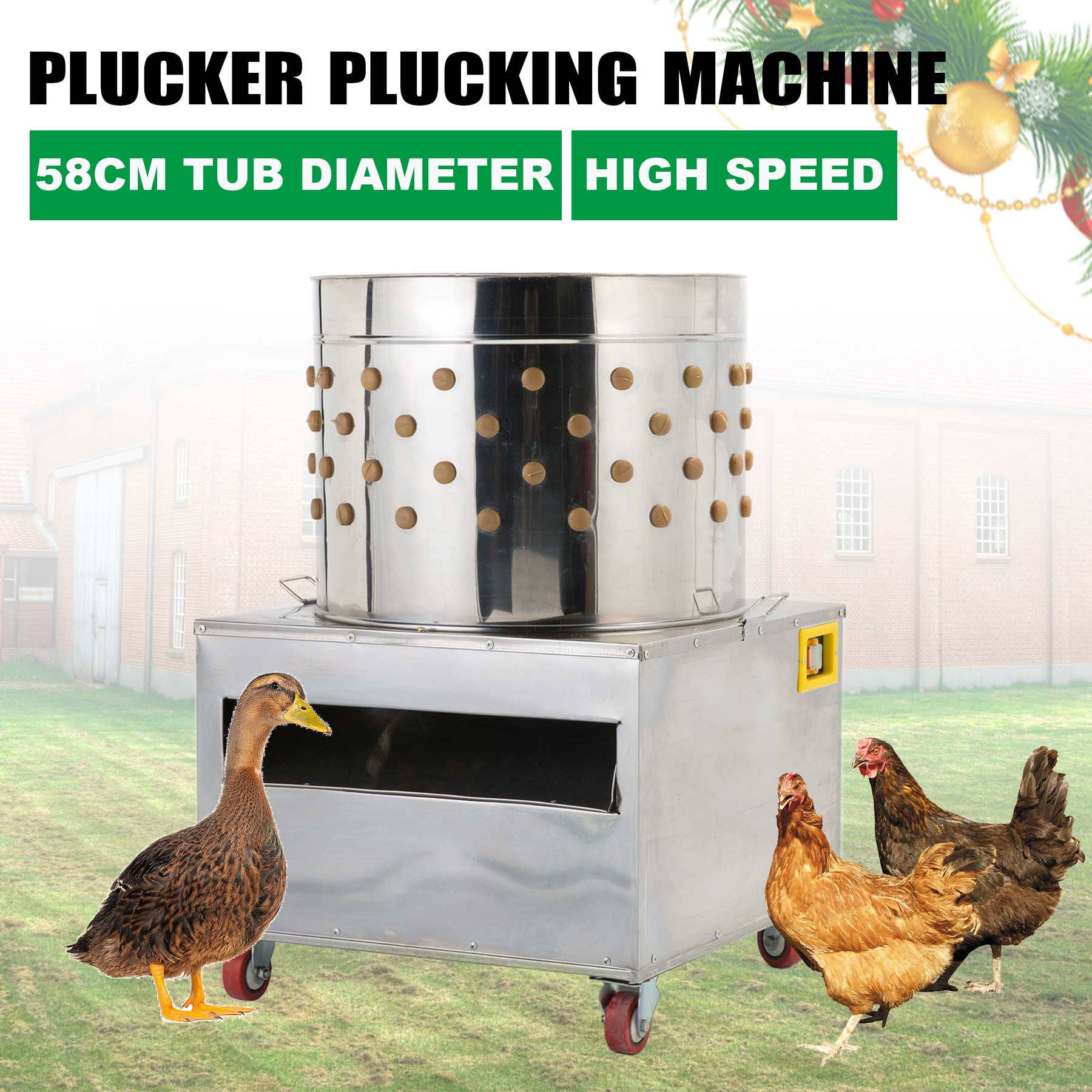 Poultry De-Feather Machine Stainless Steel Chicken Plucker Plucking Machine