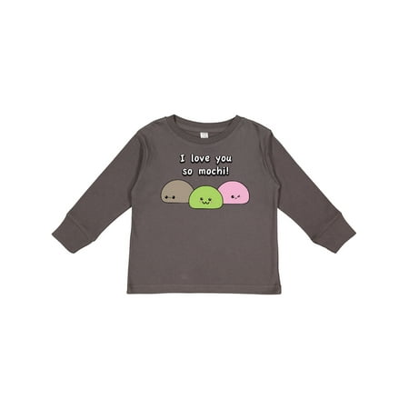 

Inktastic I Love You So Mochi Boys or Girls Long Sleeve Toddler T-Shirt