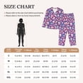 thumbnail image 4 of Balery cartoon rainbow Skull Conjunto de Pijama con Estampado para Mujer, Conjunto de Dos Piezas con Manga Larga, Ropa de Dormir Suave con Bolsillos, Pijamas Cómodos-X-Large, 4 of 7