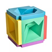 QISIWOLE Puzzle Toys 3D Three-dimensional Tangram Space Thinking Training Intelligence Puzzle Geometric Toy Deals