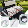 thumbnail image 5 of Golf Cart Seat Covers for 2 Seater,Christmas Snowman Soft Microfiber Cart Seat Towel Blanket,Xmas Snowflake Berry Botanical Absorbent Breathable Non Slip Bench Seats Protector for Golf Course 51"x31", 5 of 9