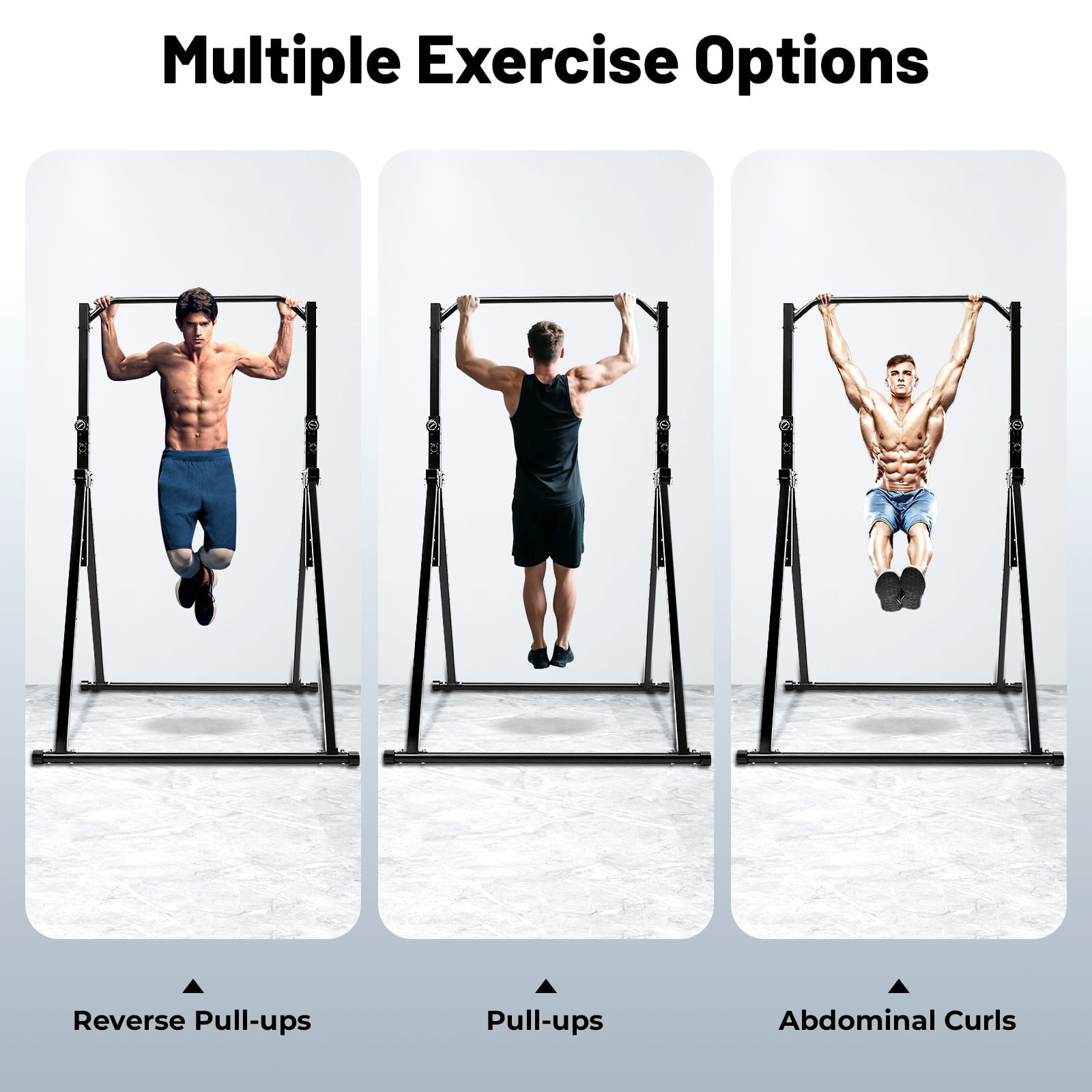 TFCFL Pull Up Bar Heavy Duty Triangular Pull Up Station Strength Training Device For Home Gym