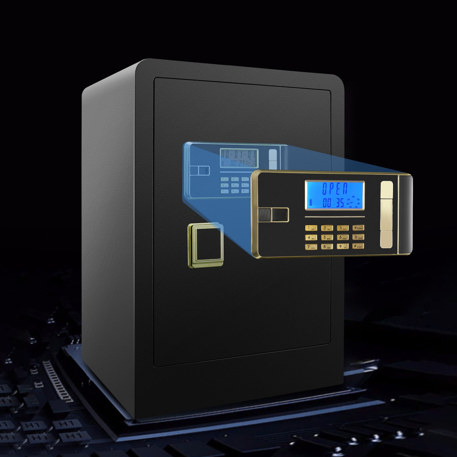 Buy SRWTRCHRY 4.9 Cubic Feet Safe Box,Home Safe,Large Security Box with