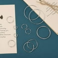 thumbnail image 4 of Ornaland 925 Sterling Silver Hoop Earrings Endless Unisex Small Hoop Earrings 10mm Gold Plating Cartilage Huggie Hoop Earrings for Women Men, 4 of 8