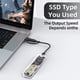 thumbnail image 4 of Caja Transparente para Disco Duro Portátil SSD, Caja para SSD M.2, Caja para Disco Duro NVME PCIe M2, Caja Transparente para SSD SATA de 10 Gbps, 4 of 5