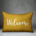 thumbnail image 3 of Creative Products Welcome in Mustard 14 x 20 Spun Poly Pillow, 3 of 3
