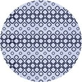 thumbnail image 1 of Ahgly Company Machine Washable Indoor Round Transitional Lavender Blue Area Rugs, 7' Round, 1 of 7