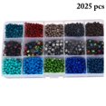 thumbnail image 3 of Bracelet Making Beads DIY 2025PCS Small Beads Pony Beads with Elastic String, 3 of 10