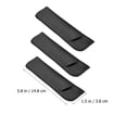 thumbnail image 2 of KAKOWELY 3Pcs Round Tuning Fork Storage Pouches Tuning Fork Storage PU Containers,5.83"X1.5"X0.39", 2 of 5